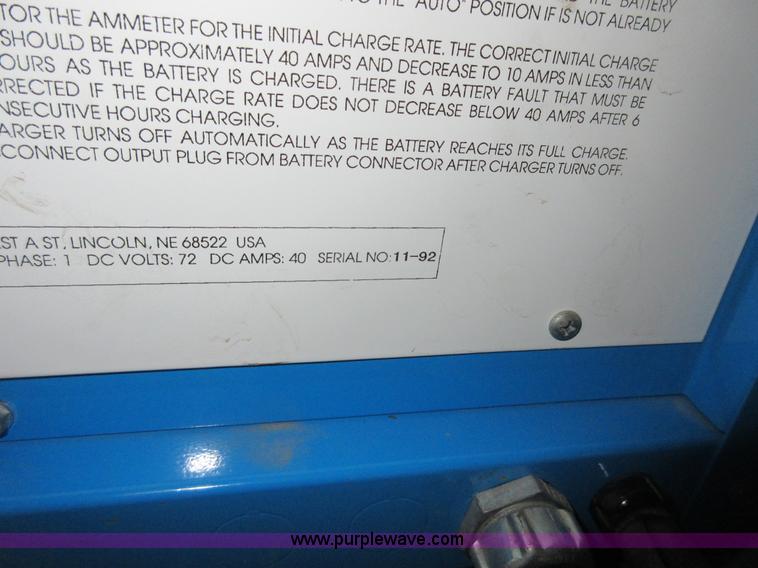 image for item BB9092 Zev 15510 Cushman battery charger