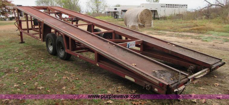 image for item I1884 1995 shop built car carrier trailer