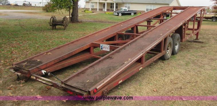 image for item I1884 1995 shop built car carrier trailer