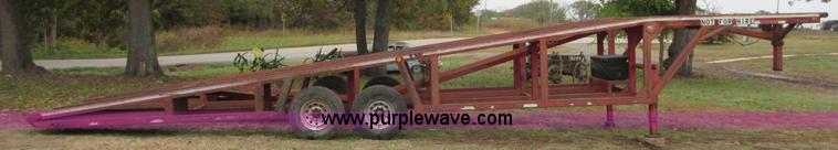 image for item I1884 1995 shop built car carrier trailer