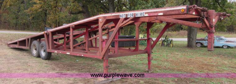 image for item I1884 1995 shop built car carrier trailer