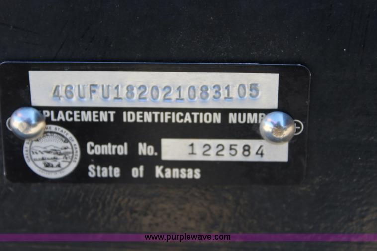 image for item L2414 2002 Diamond Charger utility trailer