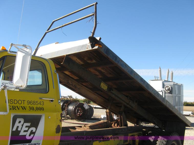 image for item L6439 1986 Chevrolet C70 Custom Deluxe flatbed truck