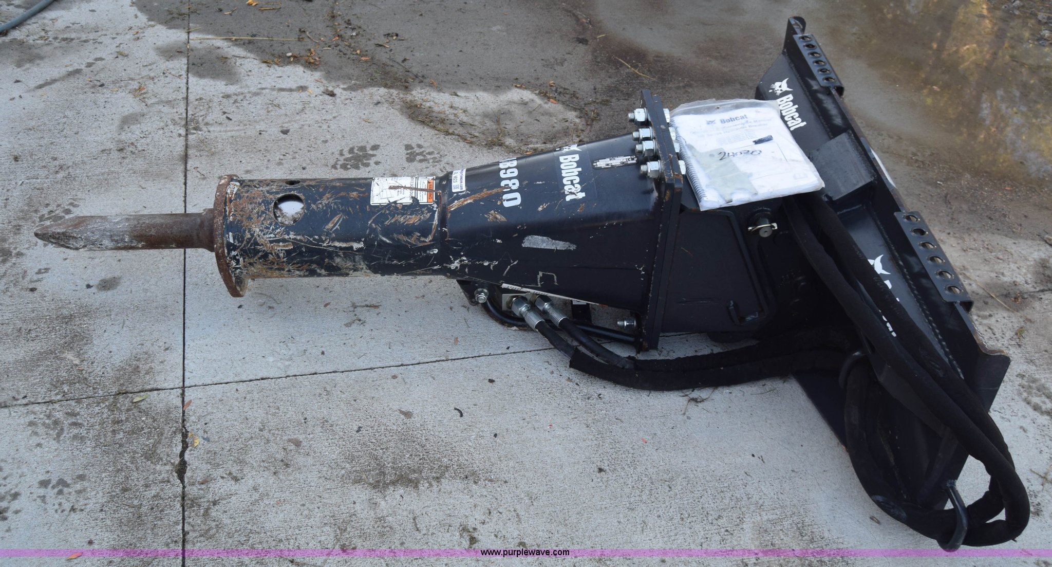 Bobcat HB980 hydraulic skid steer concrete breaker in Hesston, KS