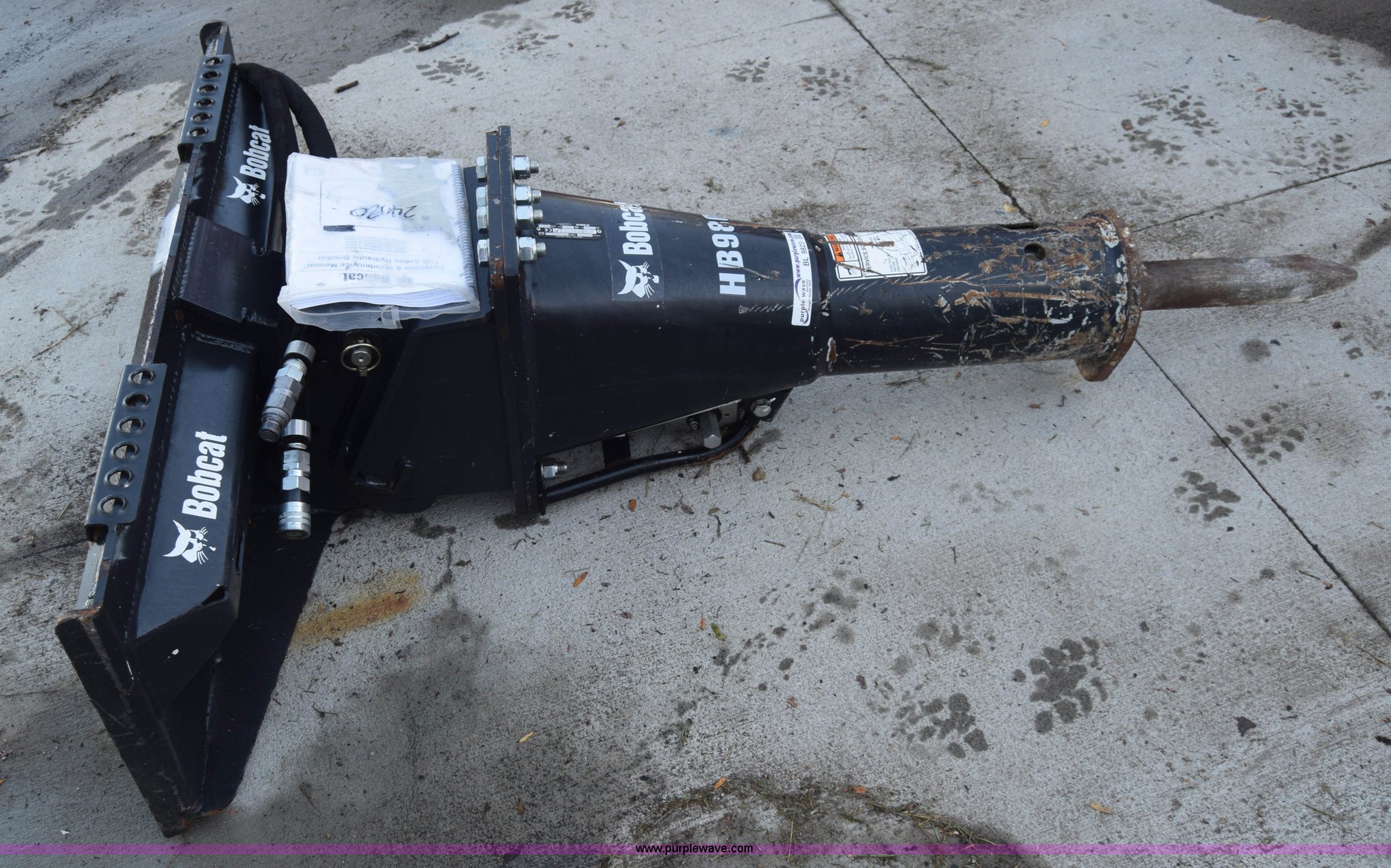 Bobcat HB980 hydraulic skid steer concrete breaker in Hesston, KS