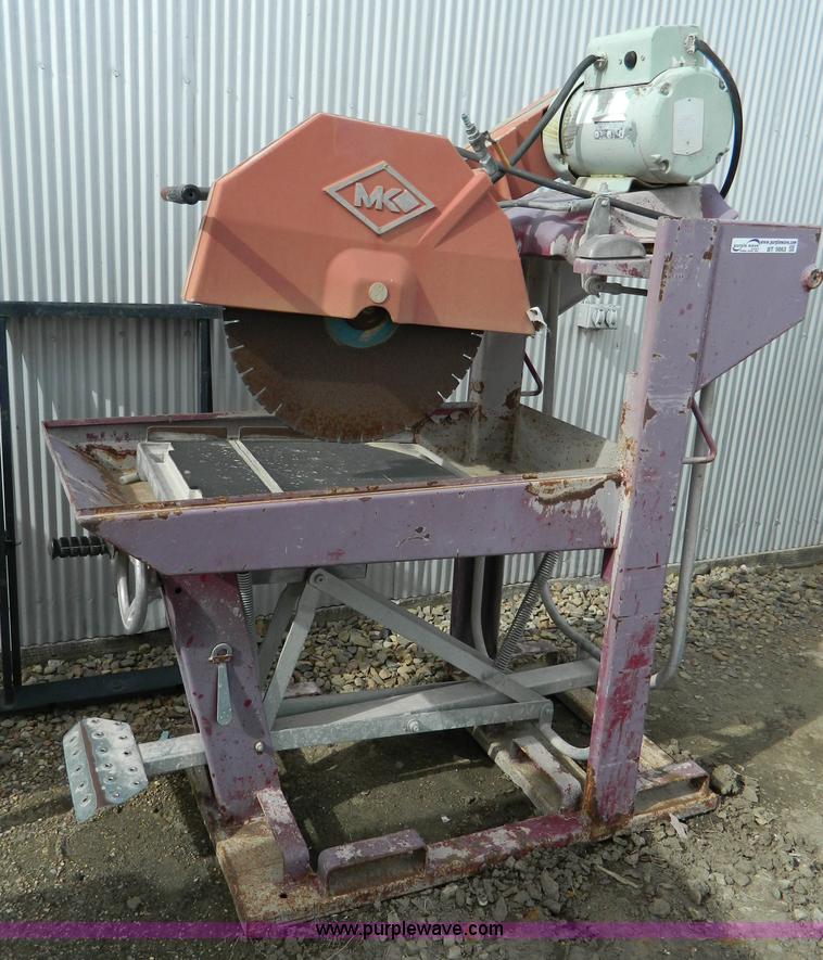 MK 5000 brick saw in Grainfield, KS Item BT9863 sold Purple Wave
