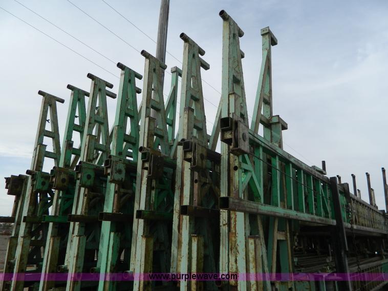 image for item BT9876 1998 Finnesy flatbed trailer with scaffolding