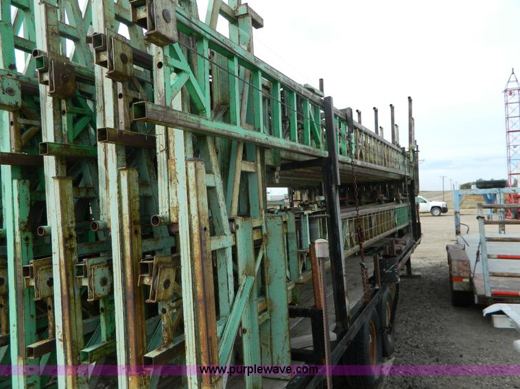 image for item BT9876 1998 Finnesy flatbed trailer with scaffolding