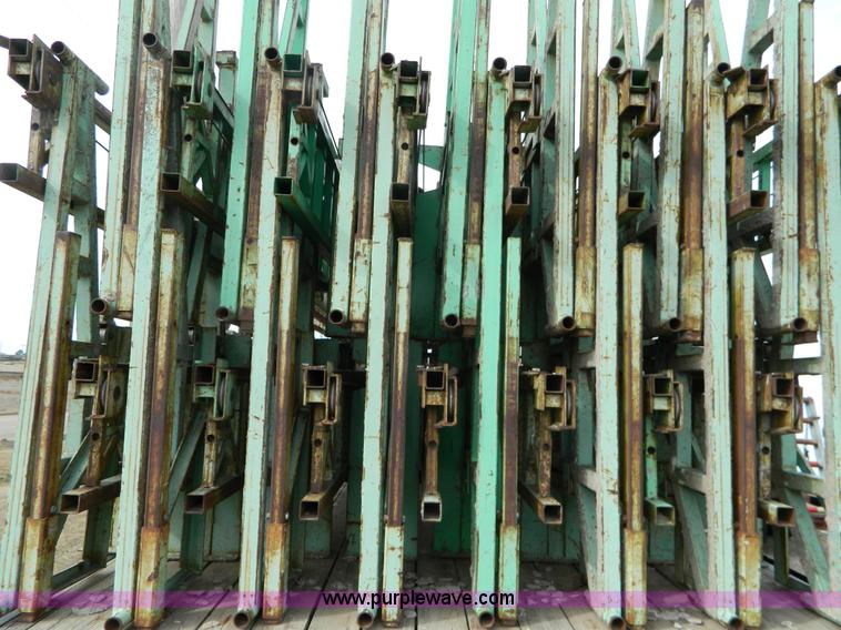 image for item BT9876 1998 Finnesy flatbed trailer with scaffolding