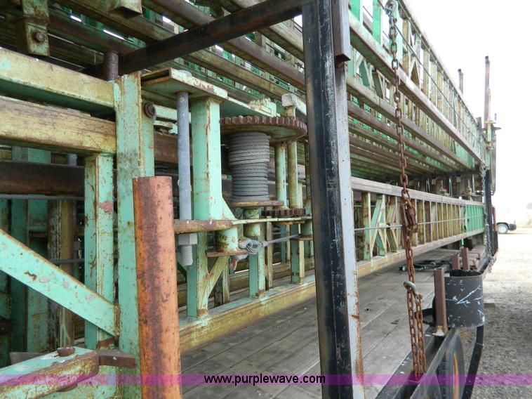 image for item BT9876 1998 Finnesy flatbed trailer with scaffolding