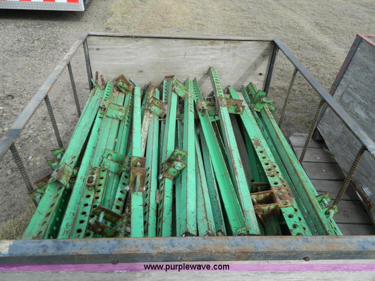 image for item BT9876 1998 Finnesy flatbed trailer with scaffolding