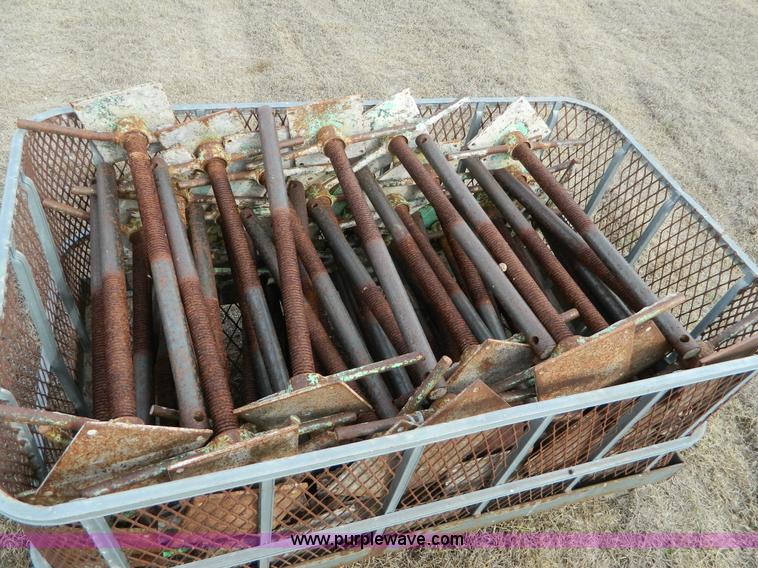 image for item BT9876 1998 Finnesy flatbed trailer with scaffolding