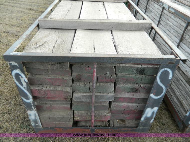 image for item BT9876 1998 Finnesy flatbed trailer with scaffolding