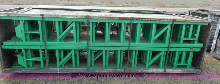 image for item BT9876 1998 Finnesy flatbed trailer with scaffolding