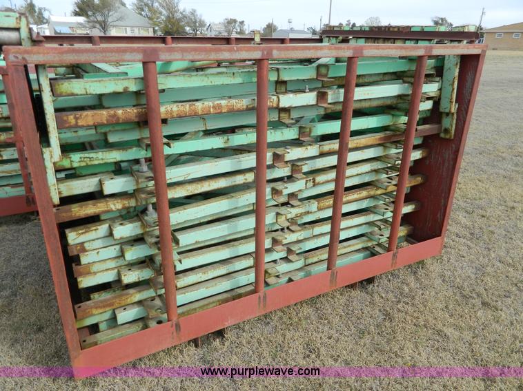 image for item BT9876 1998 Finnesy flatbed trailer with scaffolding