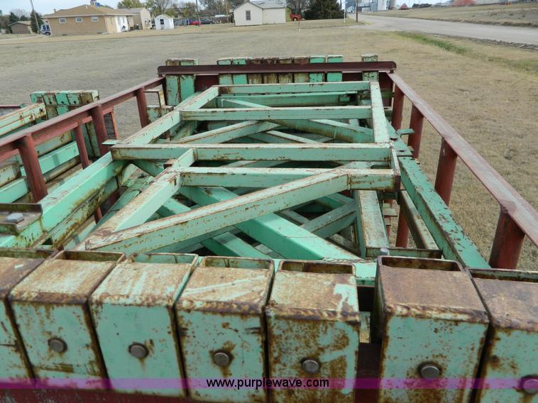 image for item BT9876 1998 Finnesy flatbed trailer with scaffolding