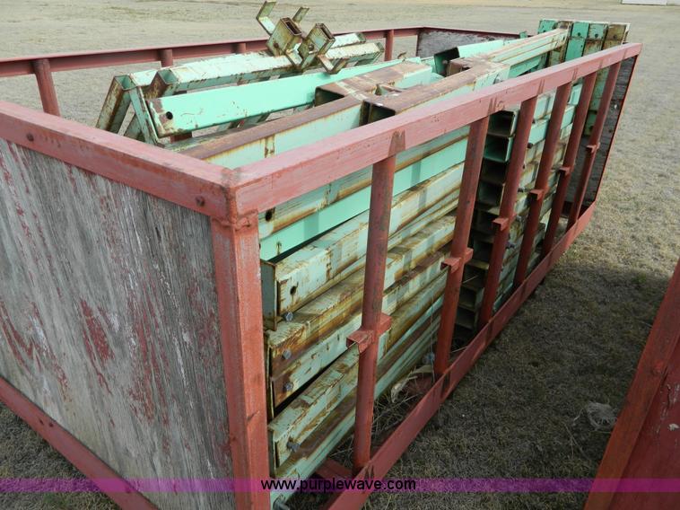 image for item BT9876 1998 Finnesy flatbed trailer with scaffolding