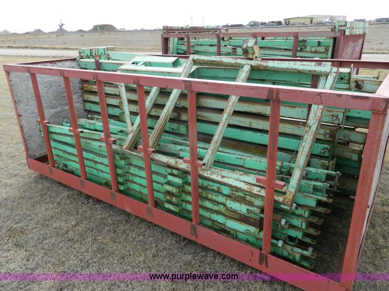 image for item BT9876 1998 Finnesy flatbed trailer with scaffolding
