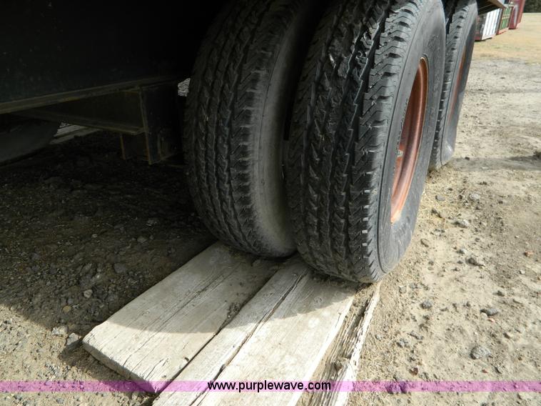 image for item BT9876 1998 Finnesy flatbed trailer with scaffolding