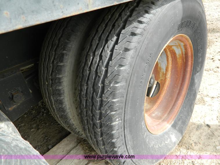 image for item BT9876 1998 Finnesy flatbed trailer with scaffolding