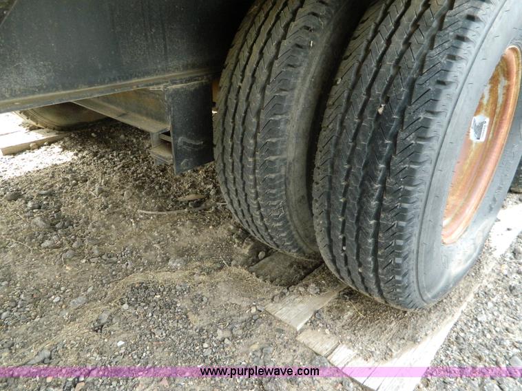 image for item BT9876 1998 Finnesy flatbed trailer with scaffolding