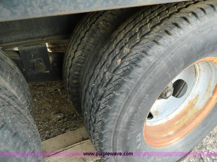 image for item BT9876 1998 Finnesy flatbed trailer with scaffolding