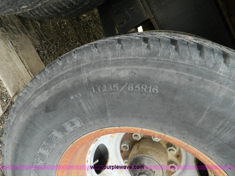 image for item BT9876 1998 Finnesy flatbed trailer with scaffolding