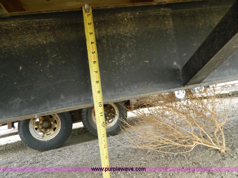 image for item BT9876 1998 Finnesy flatbed trailer with scaffolding