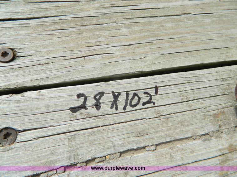 image for item BT9876 1998 Finnesy flatbed trailer with scaffolding