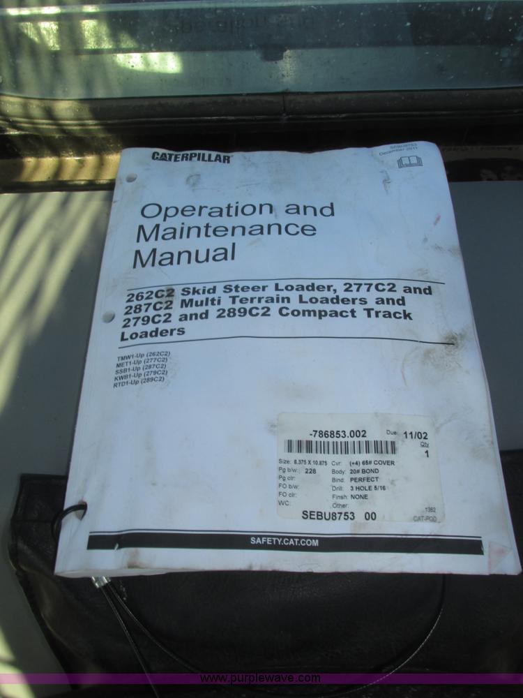 image for item H1065 2013 Caterpillar 262C2 skid steer