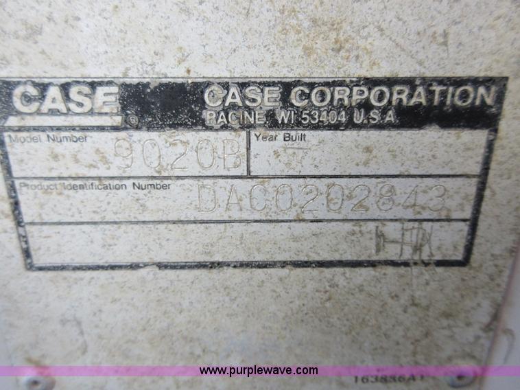image for item I1858 2000 Case 9020B excavator
