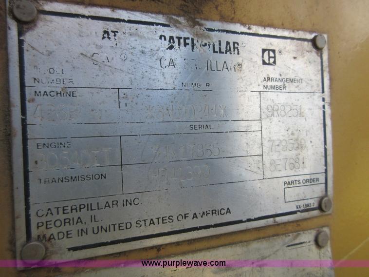 image for item I1864 1994 Caterpillar 426B backhoe