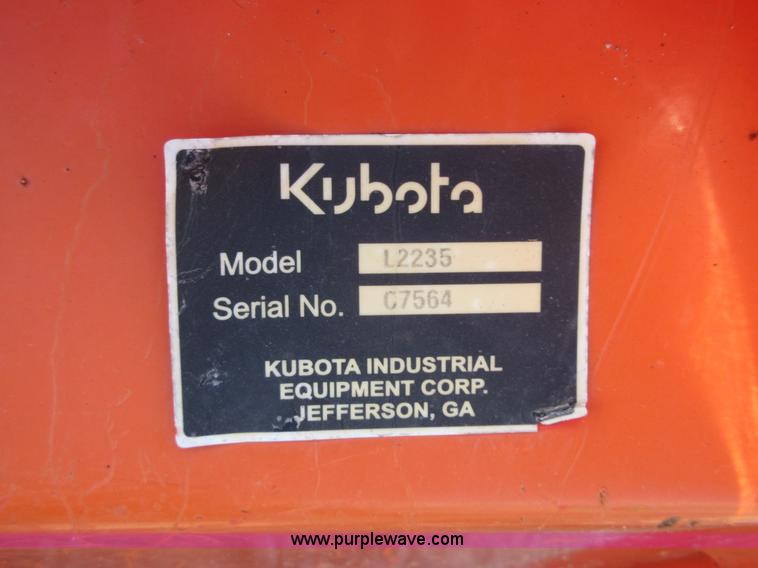 image for item I1898 Kubota L4240D MFWD tractor