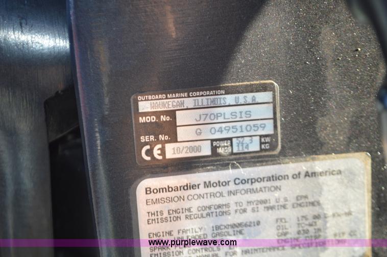 image for item I6288 2002 Lowe roughneck boat