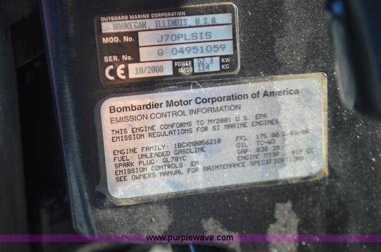 image for item I6288 2002 Lowe roughneck boat