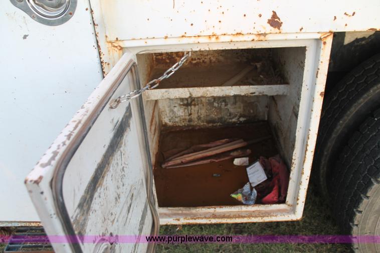 image for item J1390 2003 Freightliner FL80 Crew Cab railroad truck with crane