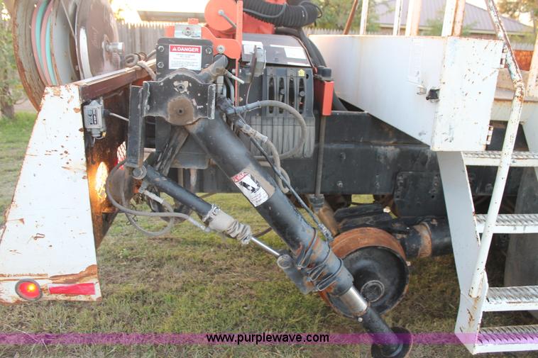 image for item J1390 2003 Freightliner FL80 Crew Cab railroad truck with crane