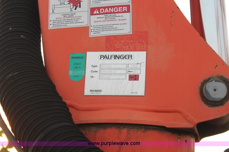 image for item J1390 2003 Freightliner FL80 Crew Cab railroad truck with crane