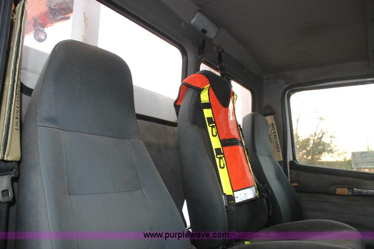 image for item J1390 2003 Freightliner FL80 Crew Cab railroad truck with crane