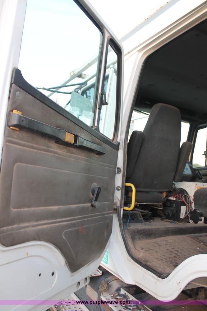 image for item J1390 2003 Freightliner FL80 Crew Cab railroad truck with crane