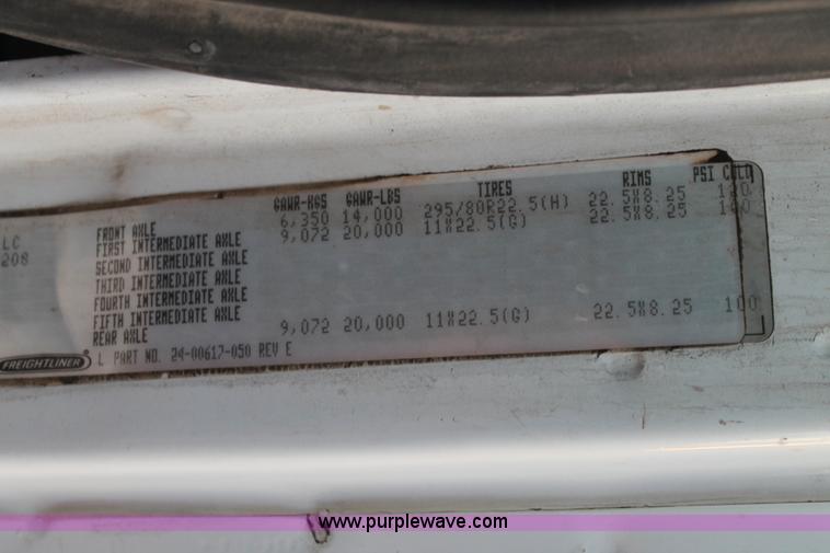 image for item J1390 2003 Freightliner FL80 Crew Cab railroad truck with crane