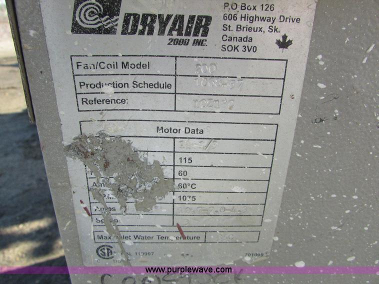 image for item J1721 DryAir heater system