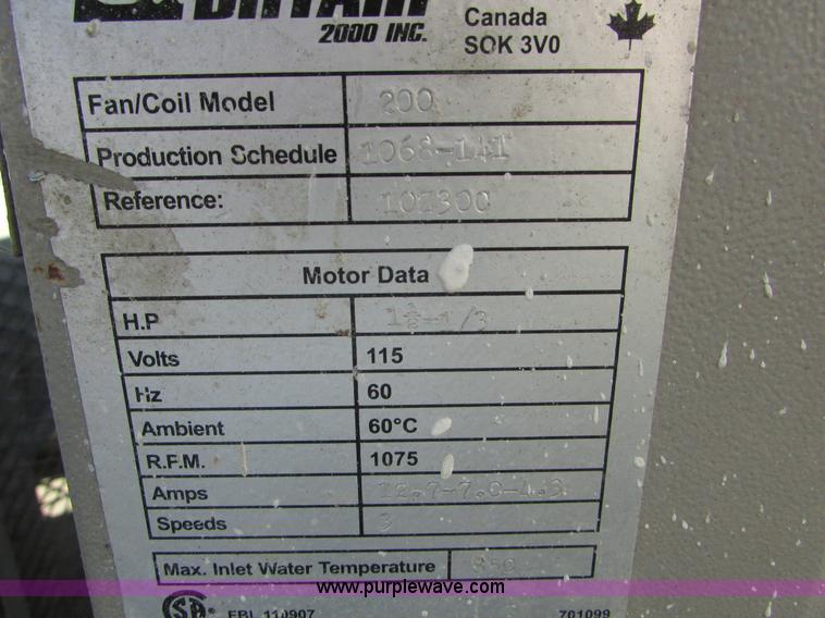image for item J1721 DryAir heater system