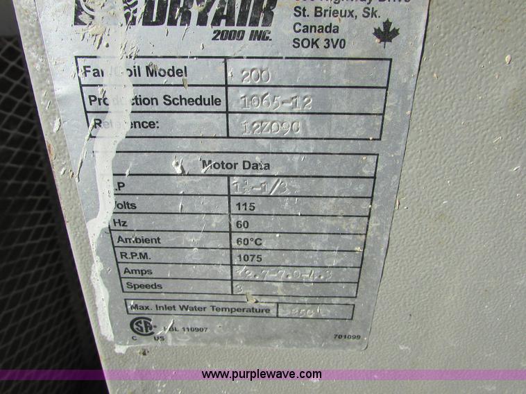 image for item J1721 DryAir heater system