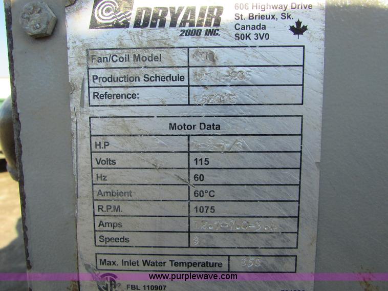 image for item J1723 DryAir heater system