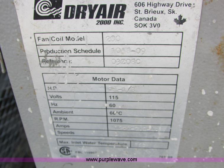 image for item J1724 DryAir heater system