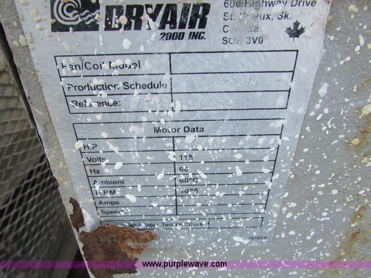 image for item J1725 DryAir heater system