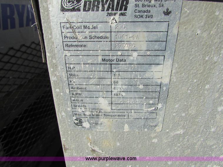 image for item J1725 DryAir heater system