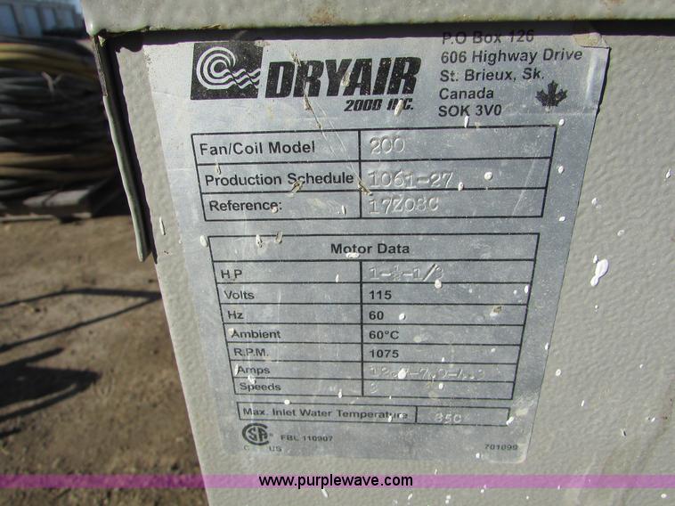 image for item J1725 DryAir heater system