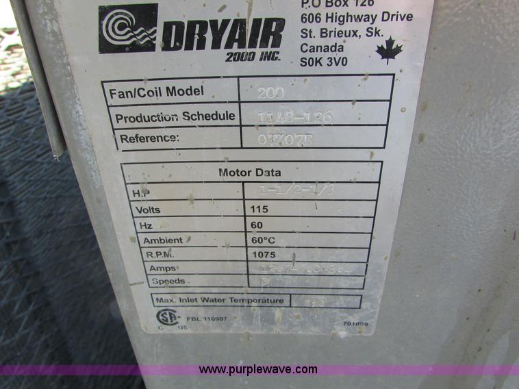 image for item J1725 DryAir heater system
